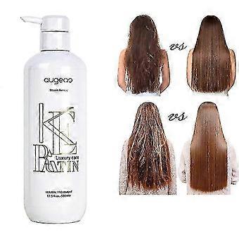 Keratin Hair Straightening Treatment Cream for Deep Curly Hair, 3 Months Lasting Repair Damaged Frizzy Hair