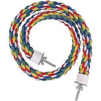 Bird Perch Rope Bungee Bird Toy Cage Parrot Chewing Toy (80cm)