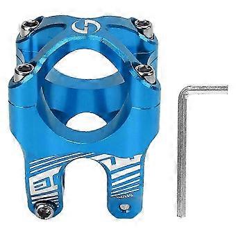 Bike Stem 35mm Lightweight High Strength CNC Aluminum Alloy Handlebar Short Stem for Road Mountain Bikes Blue YMQX)