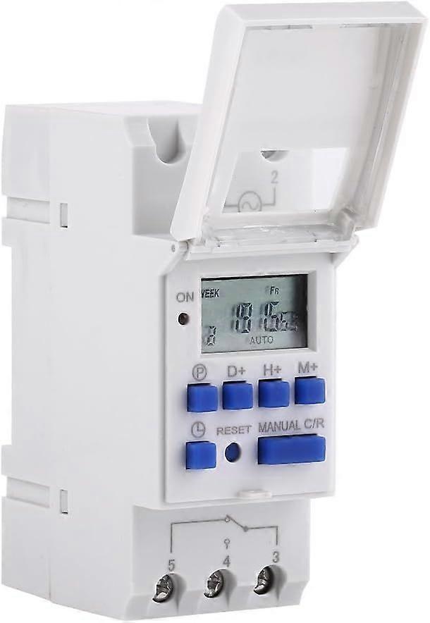 Digital Timer, LCD Display Weekly Programmable Electronic Relay Time Switch 15A (220V)