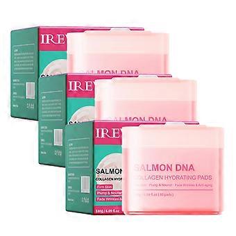 2026@3x Salmon DNA Collagen Toner Pads – Ampullen-Toner-Pads mit Kollagen & Ceramiden – Strafft die Haut, stellt die Elastizität wieder her & spendet intensive Feuchtigkeit – Strafft die Haut