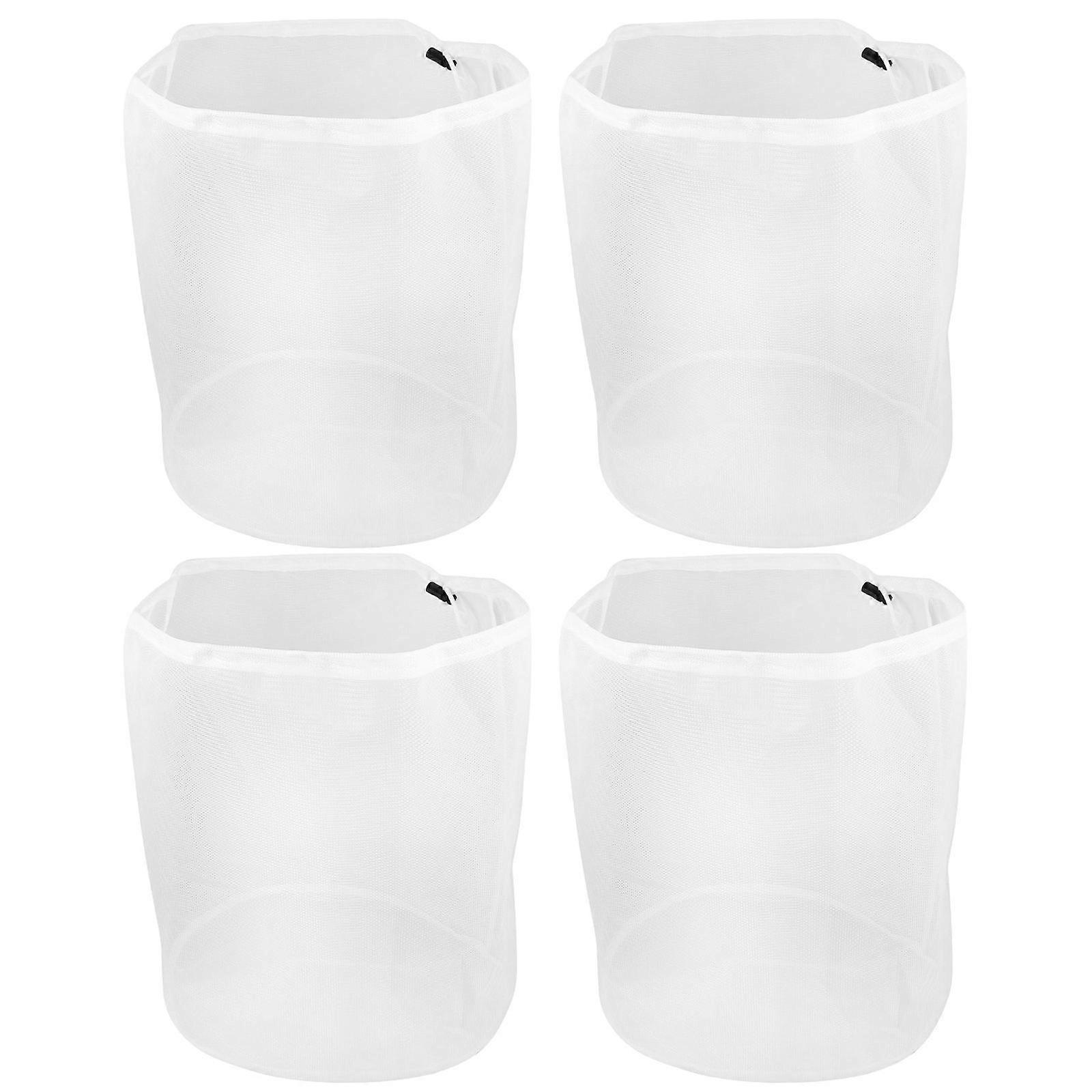 Mesh Laundry Bag for Laundry Cleaning Protection 4Pcs Drawstring Nets