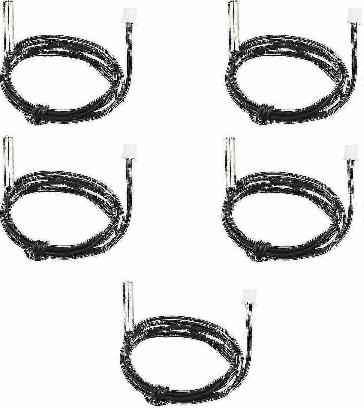 5-Pack Waterproof 10K 3950 NTC Thermistor Temperature Sensor Probes