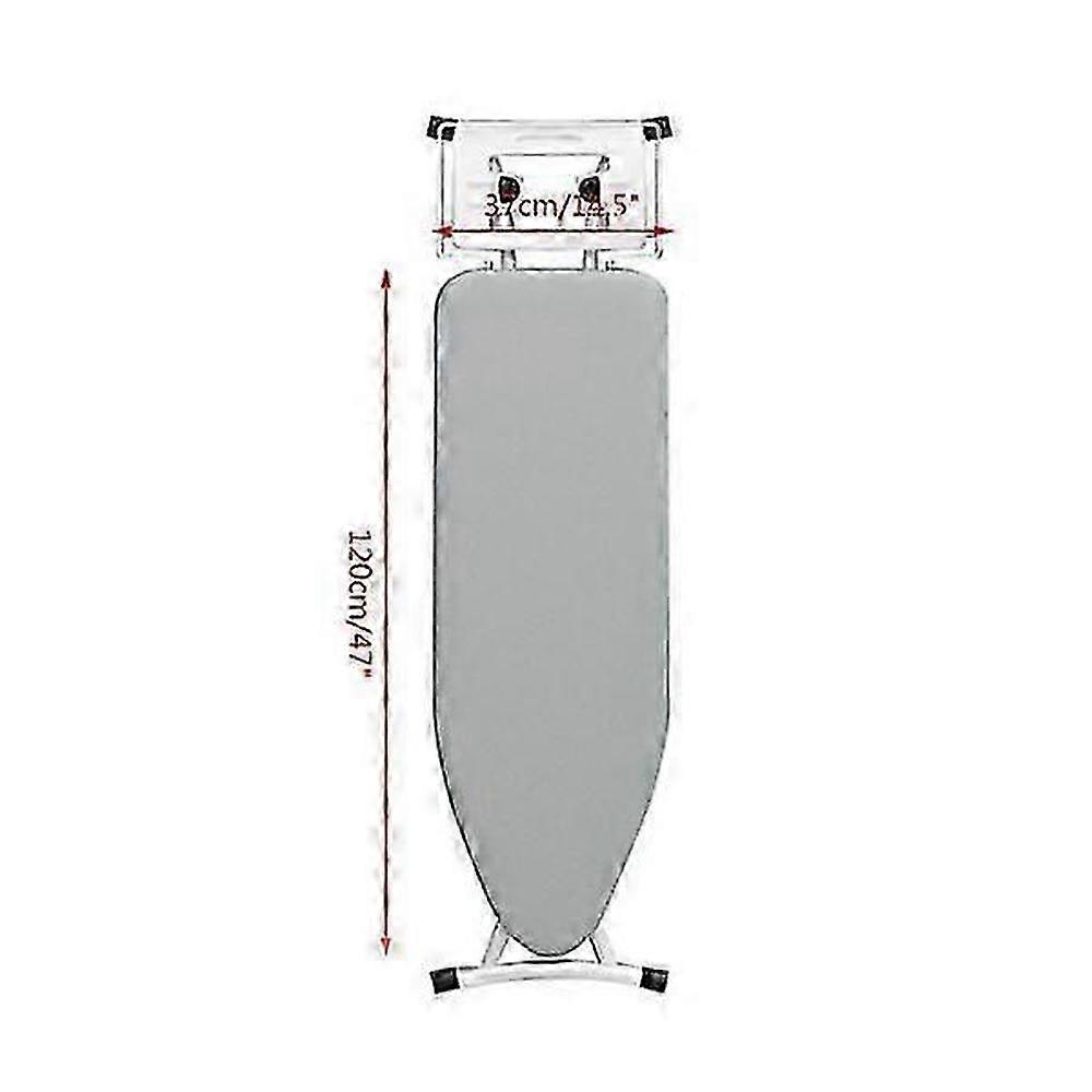 Double Layer High Temperature Resistant Polyester Ironing Board Cover, Gray
