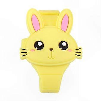 LED Cartoon Kaninchen Armbanduhr Silikon Kinderuhr Clamshell Design Elektronisches Geburtstagsgeschenk für Kinder Kleinkinder Party Gastgeschenk