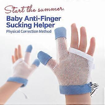Baby Mesh Gloves and Finger Cover Gloves with Wrist Straps in Polyester