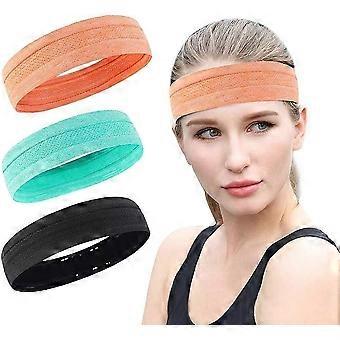 Sports Equipment Headband Women Workout Headband Headbands Hair Bands Headband Elastic Headband Daily Yoga Sport Orange+Green+Black-HH