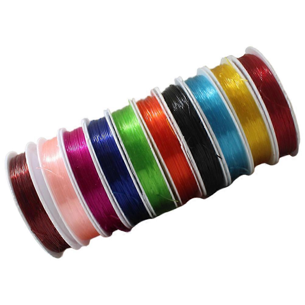 Elastic Thread Durable Round String for DIY Jewelry Making 20 Rolls