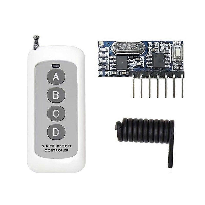 4-Channel RF Receiver Decoder Module, 433 MHz