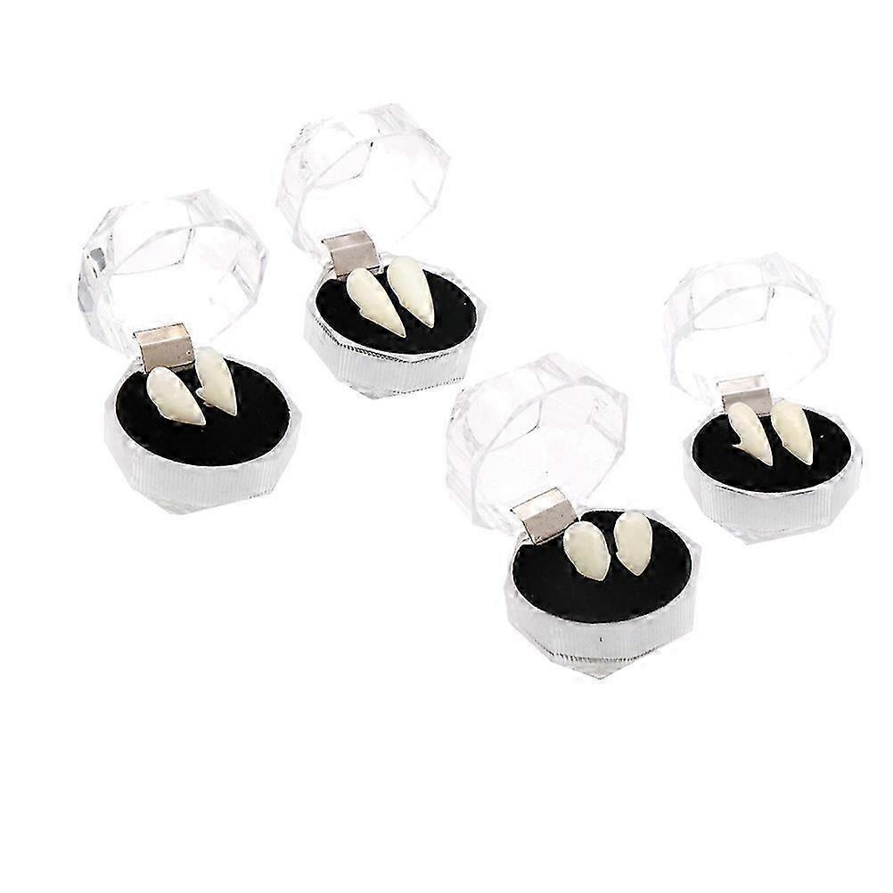 False Teeth Dentures compatible with Halloween Cosplay 24 Boxes Props