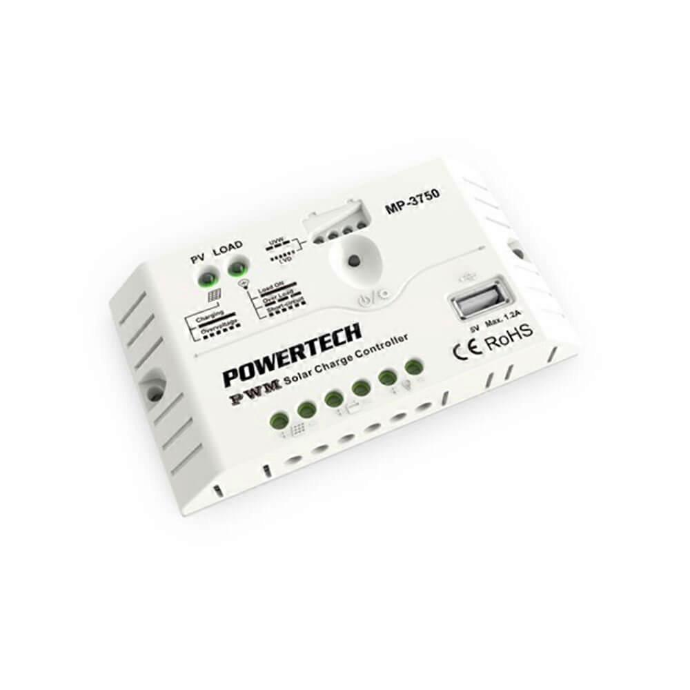 10A Powertech Solar Charge Controller With Usb 12V/24V Automatic Charge Mode