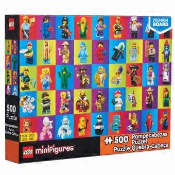 LEGO Minifigures Collage 1 Pussel, 500 Bitar, Poster Medföljer