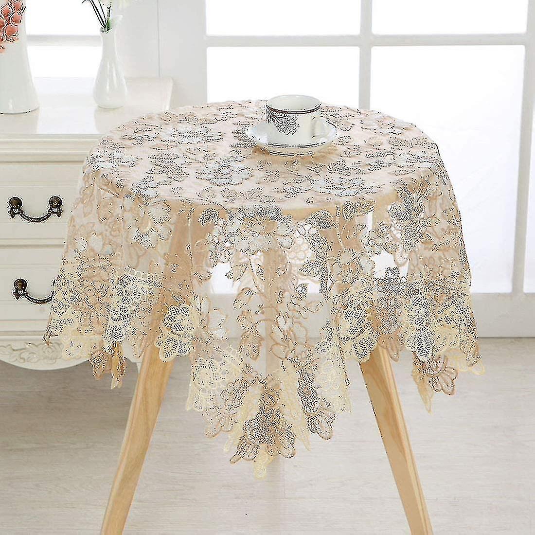Round Table Tablecloth Embroidered Tablecloth Lace Tablecloth