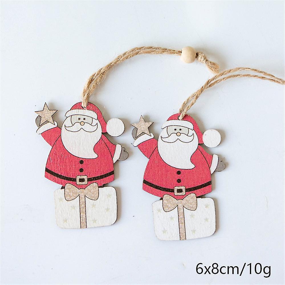 2pcs Christmas Hanging Ornaments Multi Patterns Christmas Pendant Nice Gifts For Friends Families