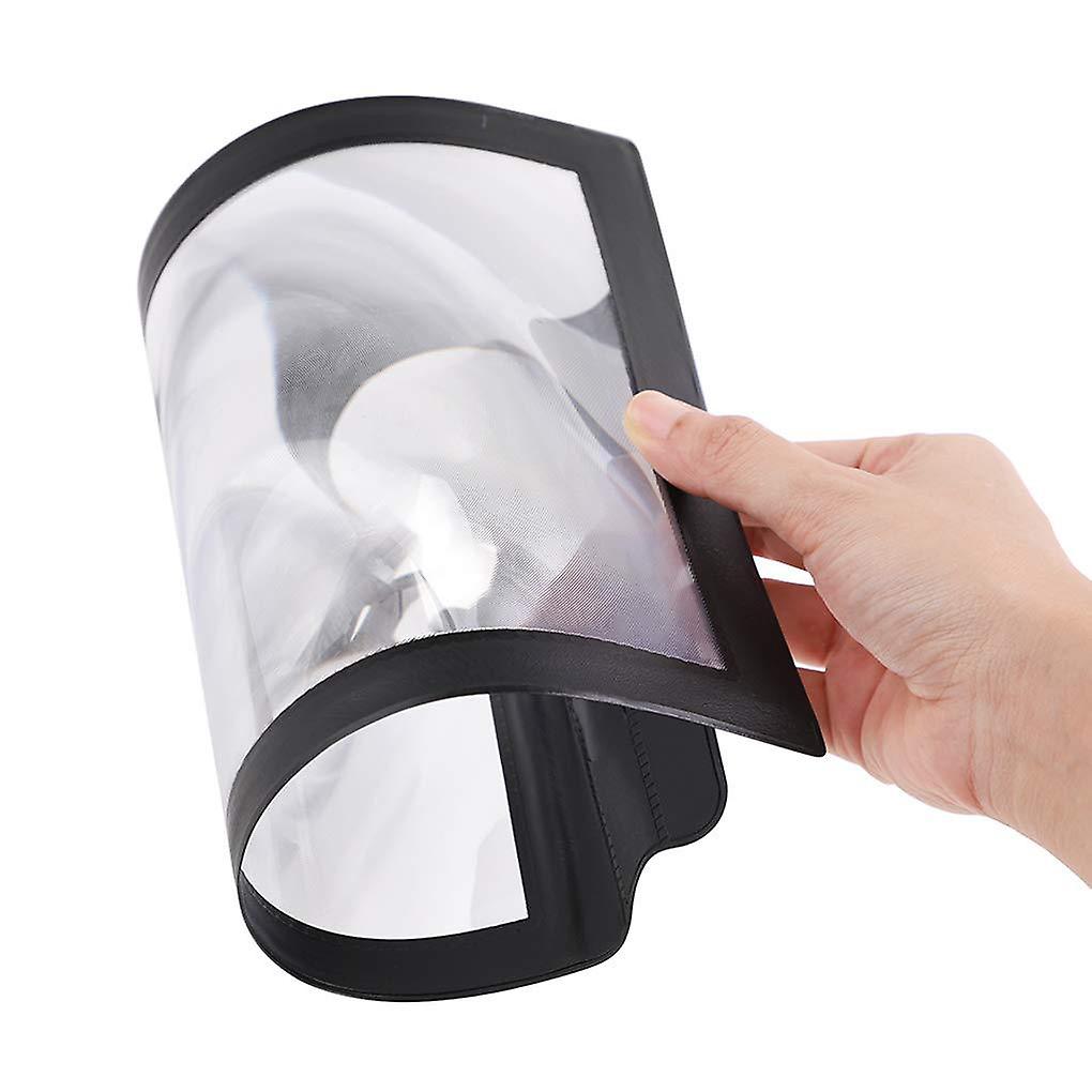 PVC handheld black-framed flexible drop-proof A4 reading portable ultra-thin 3x card full-page magnification