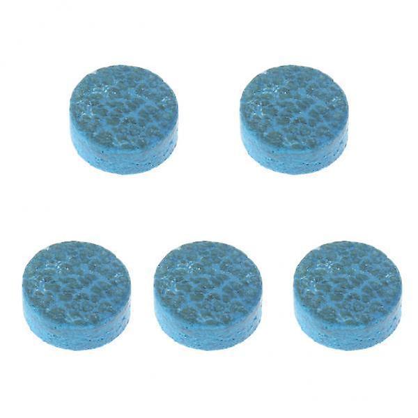2x5 Stück 10mm Blauer Diamant Leder Klebe-Snooker Pool Billard Queue Tips