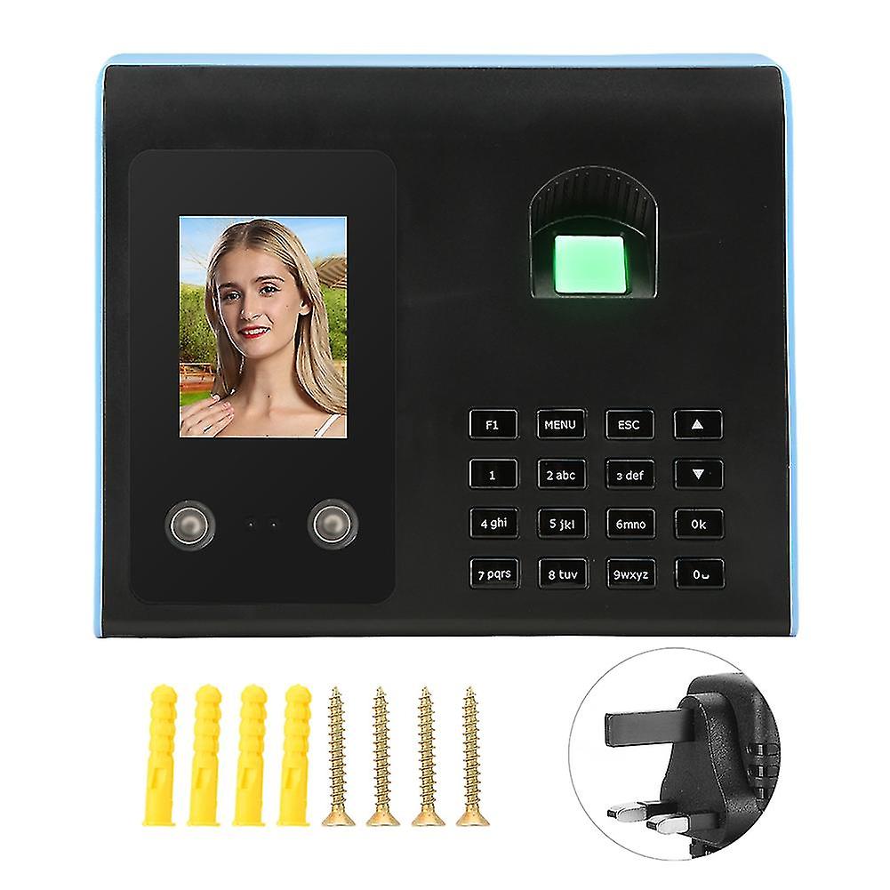 2.8In Smart Time Attendance Machine Face Fingerprint Password Identification (uk 110-240v)