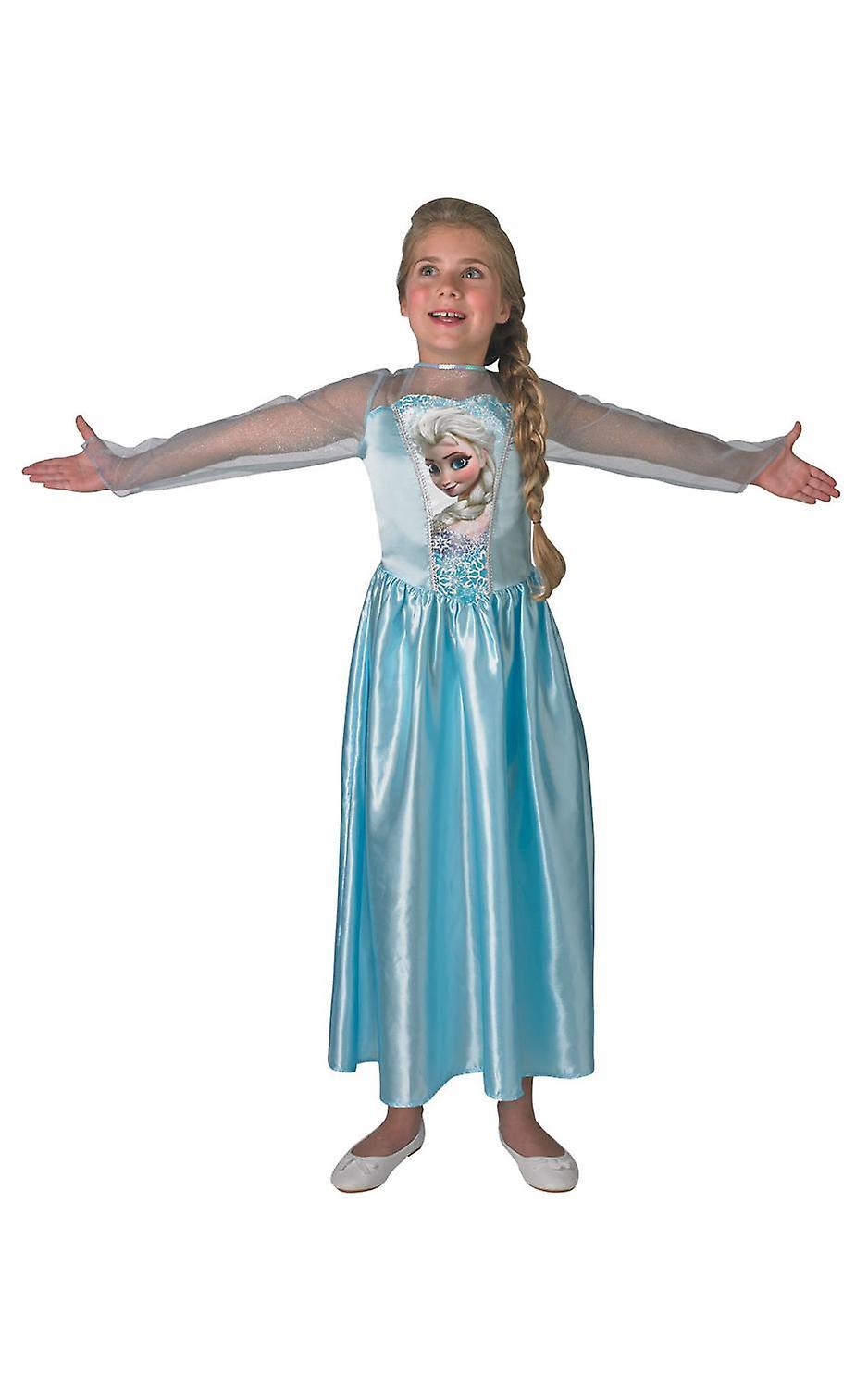 Frozen Elsa klänning dräkt frost