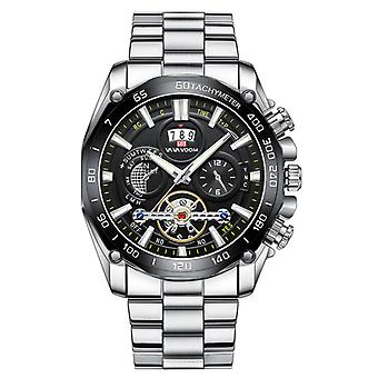 Montre-bracelet à quartz pour hommes hommes d'affaires décontractée montre mode horloge lumineuse