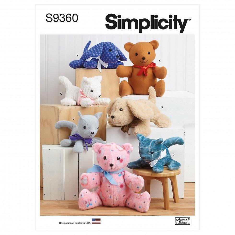 Simplicity Sewing Pattern 9360 OS (ONE SIZE) Toys
