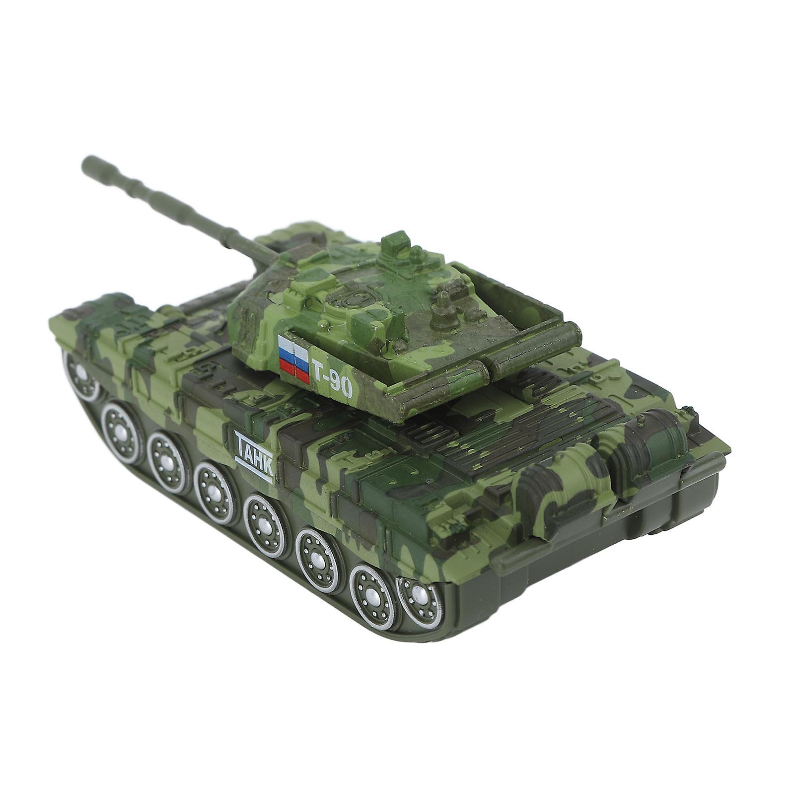 Armor Car Plane Kit Alloy Rotation Pull Back Adjustable Stimulation Armor Airplane Model Set for Children Armored Vehicle ( Green) 