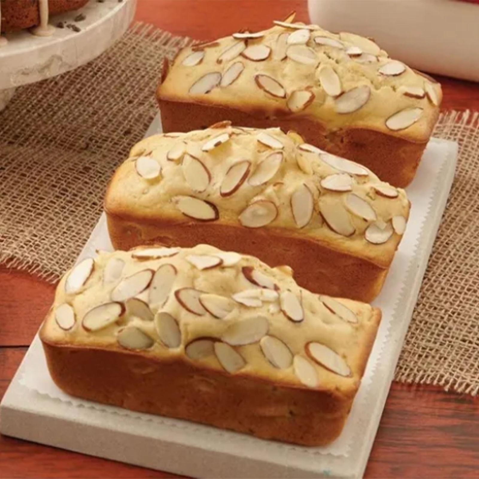 3PCS Cake Bread Baking Mold Rectangular Nonstick Baking Cake Pan Carbon Steel Bread Loaf Pan Black 15cm 