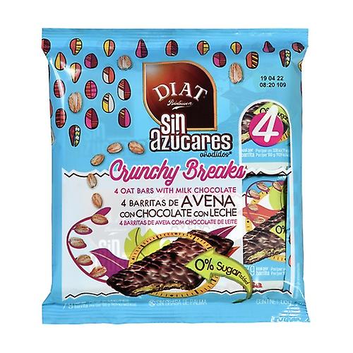Oatmeal bars with milk chocolate 4 units of 17g