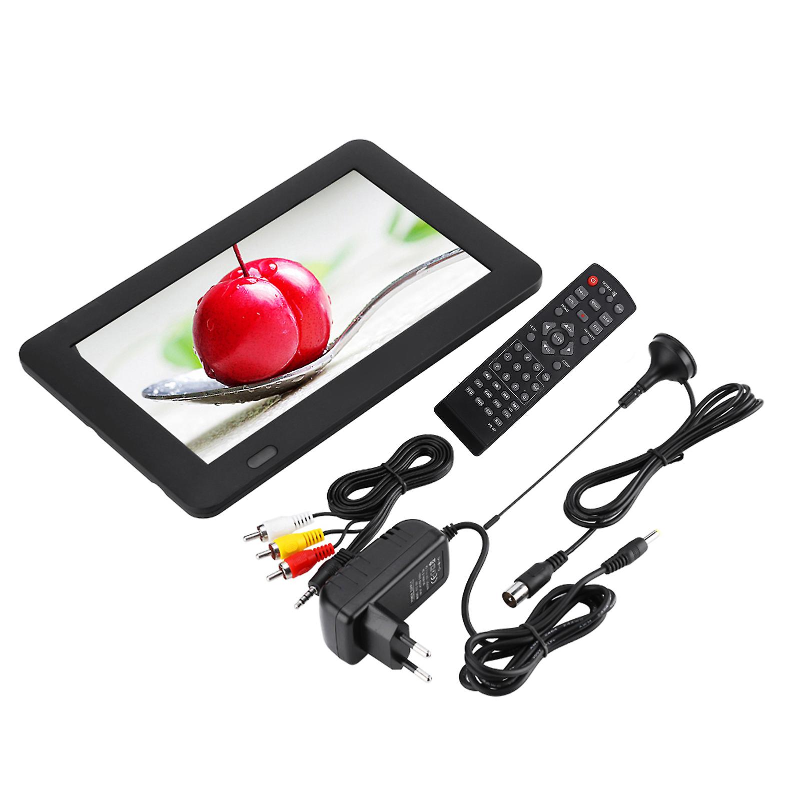 9 Inch Portable Digital Analog TV 800x480 TFT LED USB TF Card PVR AV Input 1200mAh Battery