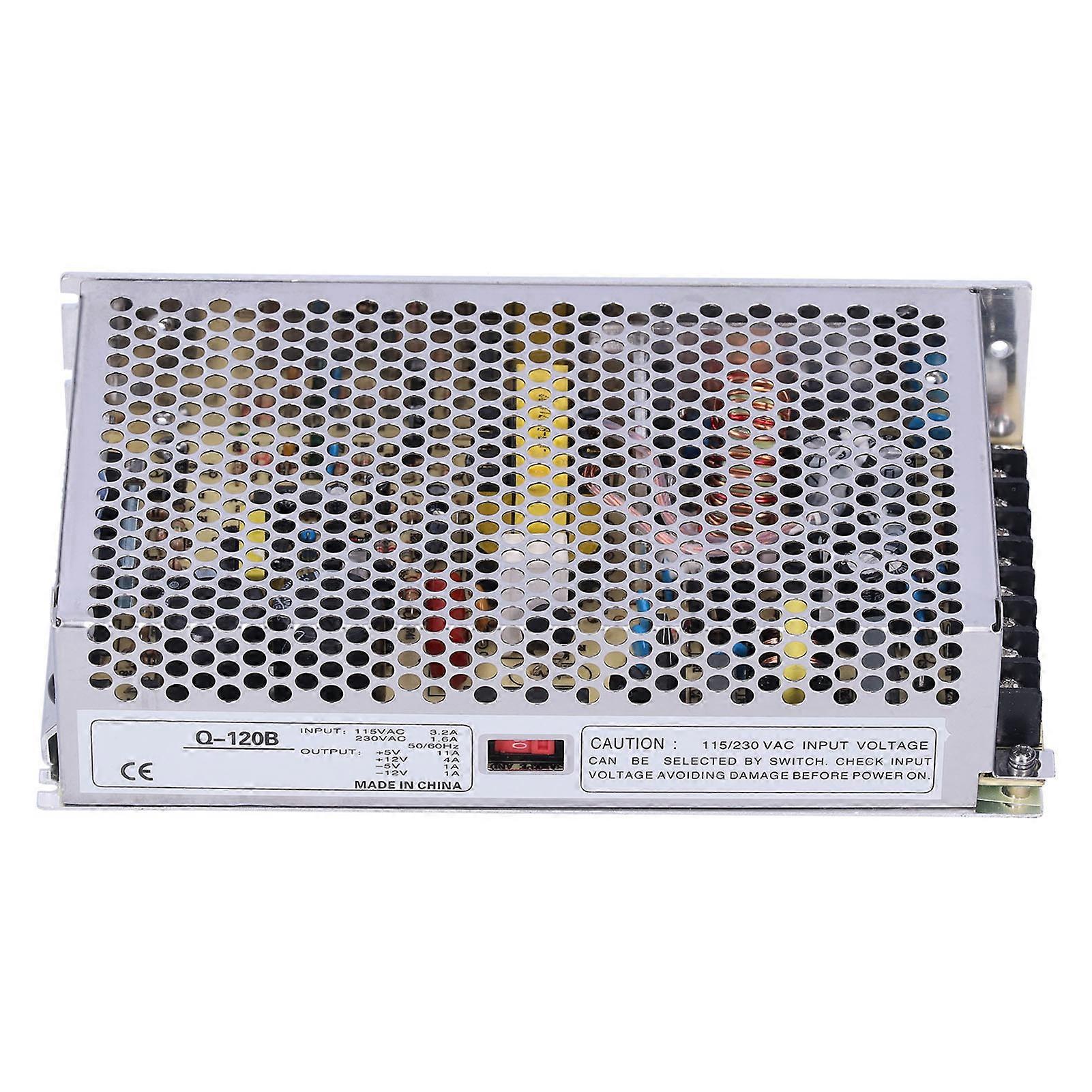 Alimentation à découpage BERM 115/230 V CA, entrée 5 V/11 A, 12 V/4 A, 5 V/1 A, 12 V/1 A, sortie CC 120 W, Q‑120B