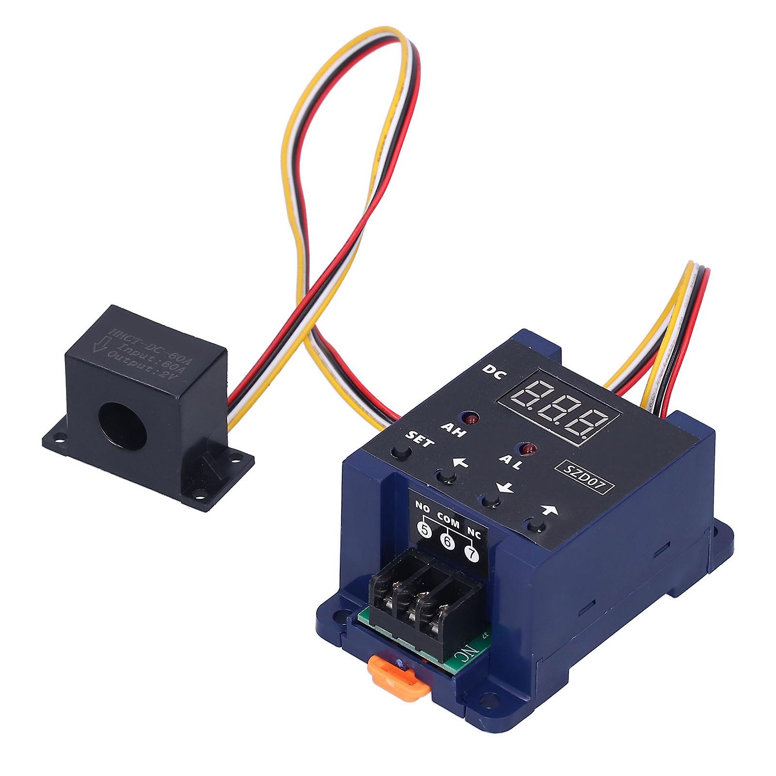 Digital Display Ammeter Current Sensing Switch with Overload Protection SZD07 DC8-35V