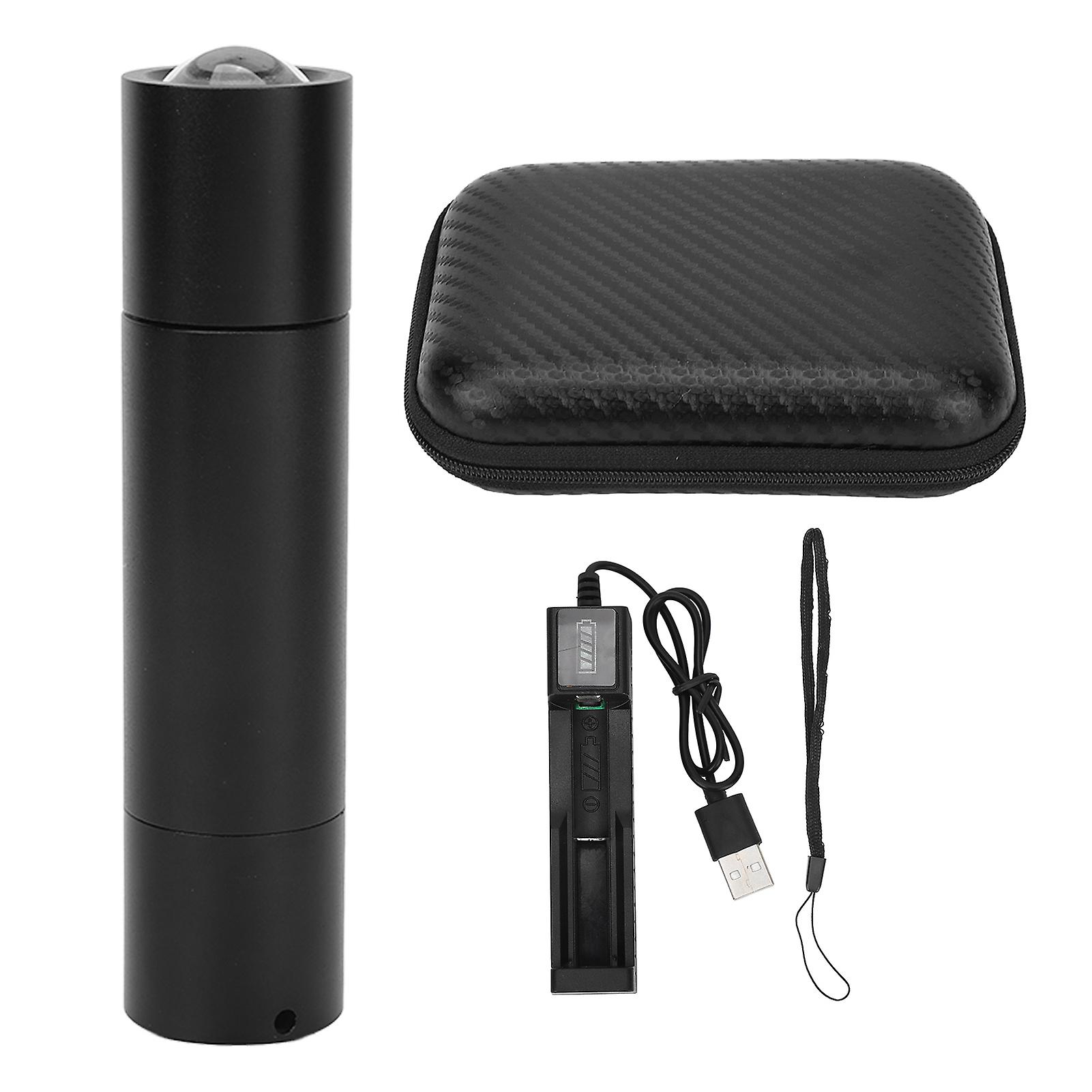 Red LED Infrared Therapy Flashlight, Rechargeable, Portable, for Shoulders and Neck, Black