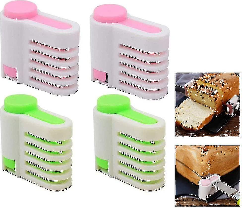 4 Pack Diy Cake Slicer,cake Slicer Cutter Cake Levele,5 Layers Cake Slicers Cutting Fixator,adjustable Cutting Fixator Guide Tools Diy Cake Decorating