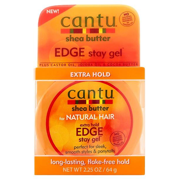 Cantu Shea Butter Extra Hold Edge Stay Gel pour cheveux naturels, 2,2 oz