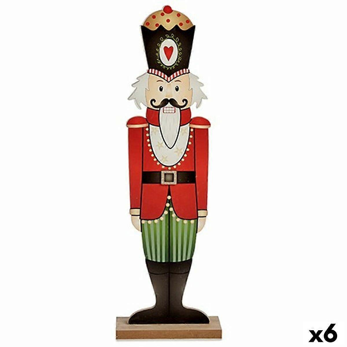 Nutcracker Krist+ White Black Red Green Wood 10 x 60 x 19 cm Nutcracker (6 Units)