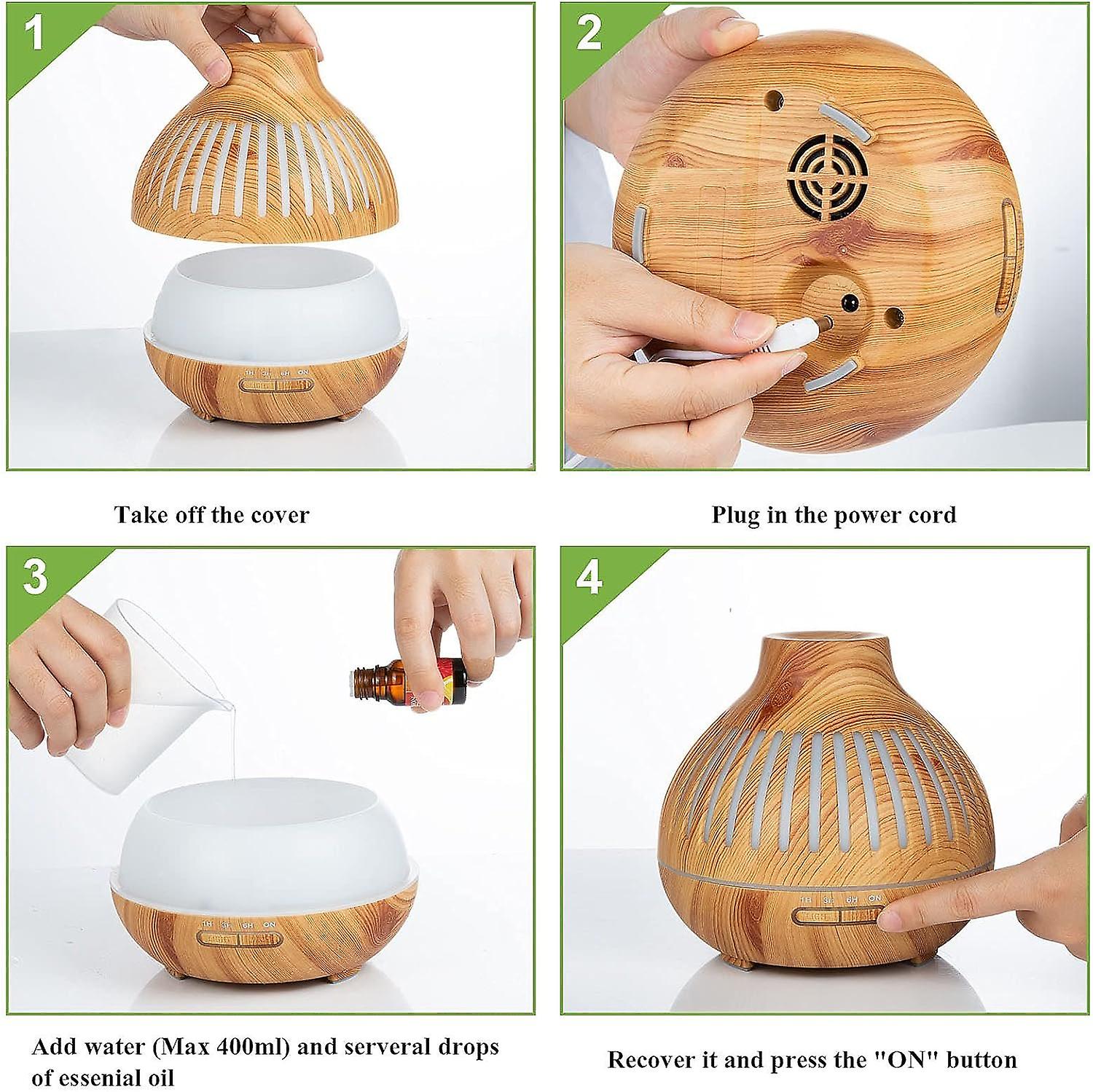 Diffusore di aromi, 400ml, umidificatore d'aria