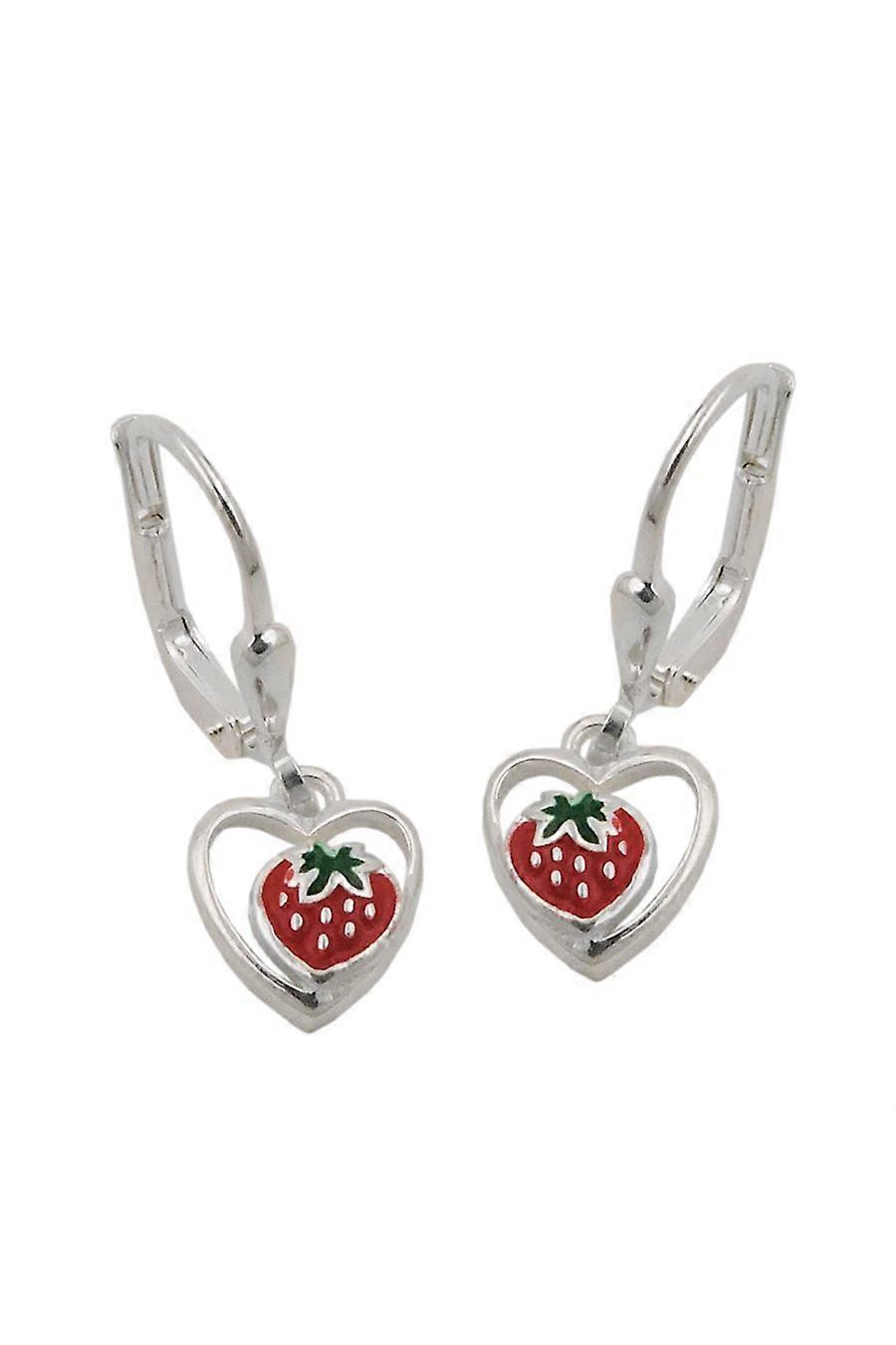 Earrings Leverback Strawberry Silver 925 - Gl93470