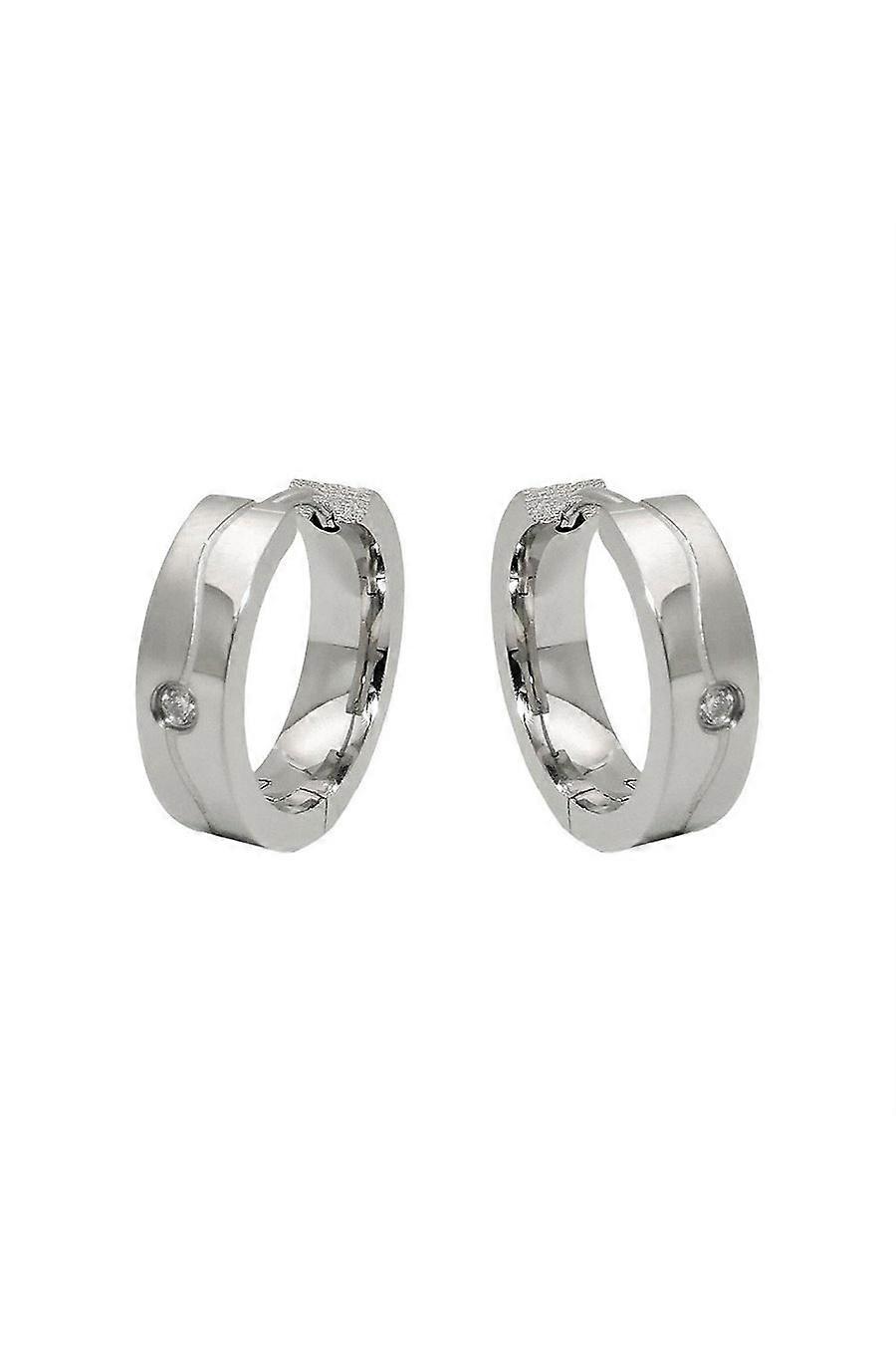 Earring Hoops Zirconia Stainless Steel - Gl03225