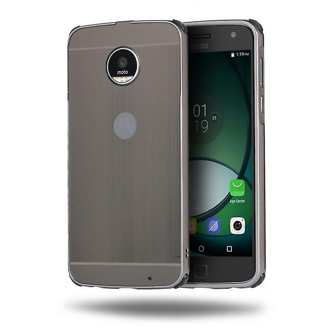 Shockproof Alloy and Carbon Fiber shell for Moto E5 Plus - Black
