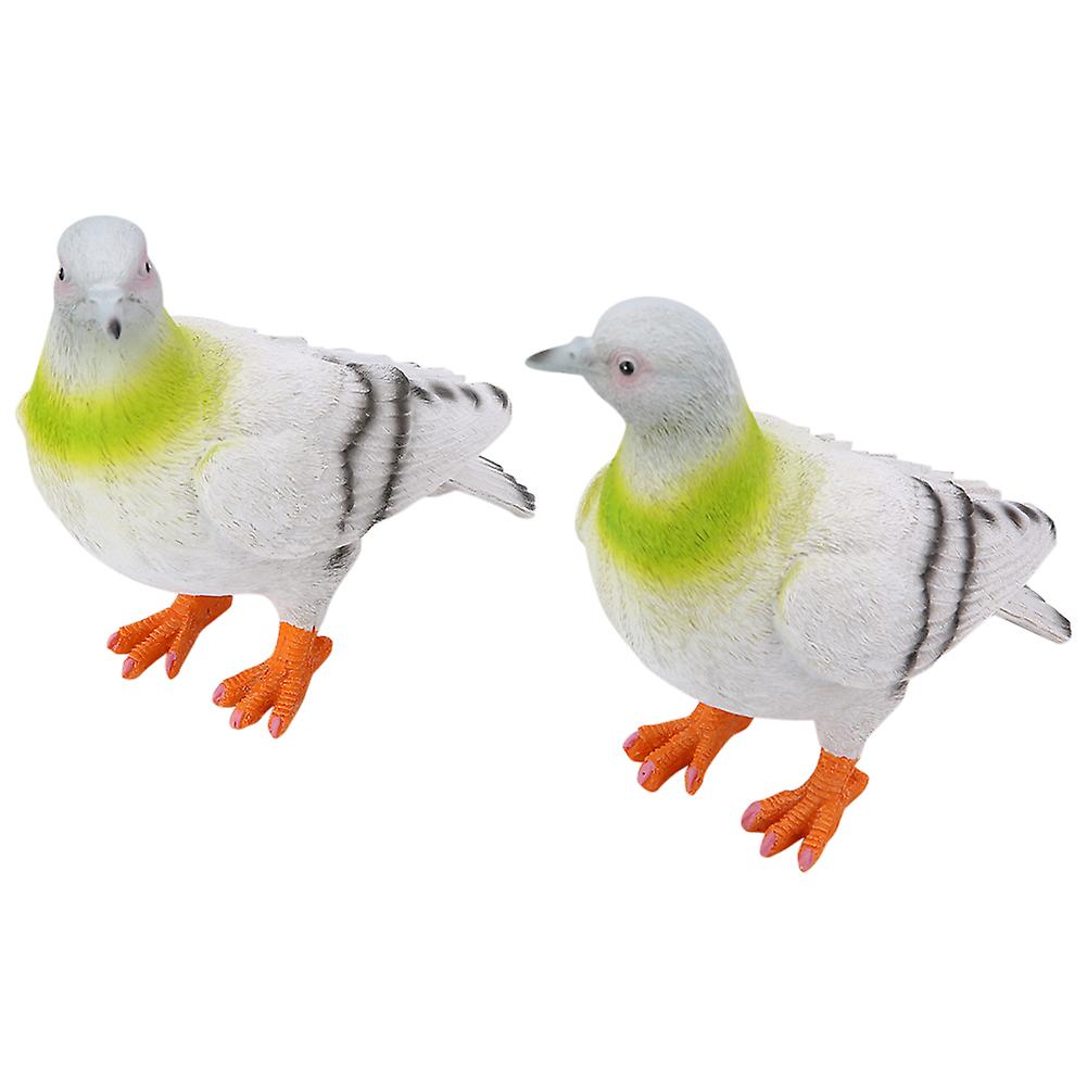 2pcs Garden Decoration Lifelike Simulation Bird,Ornaments Handicrafts Sculpture