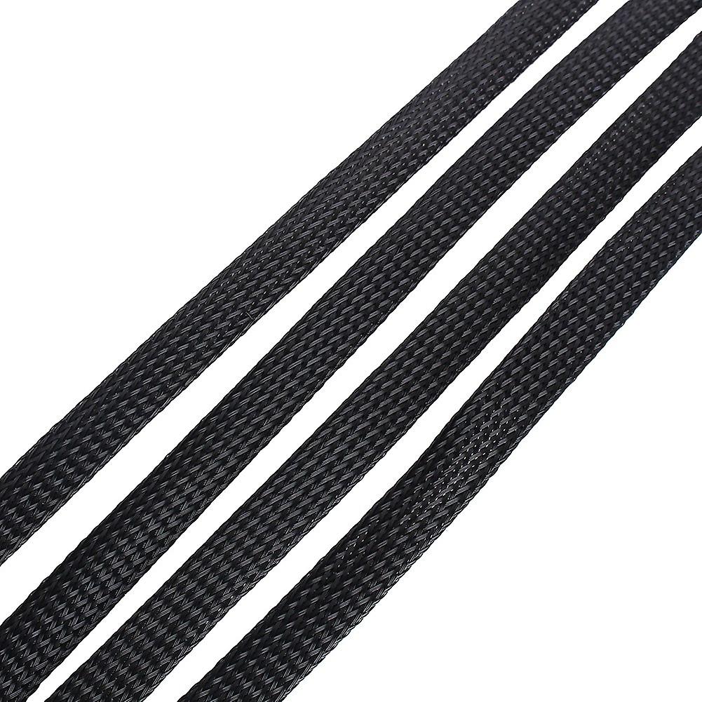 10mm Black Expandable Braided PET Cable Sleeving 10m Durable