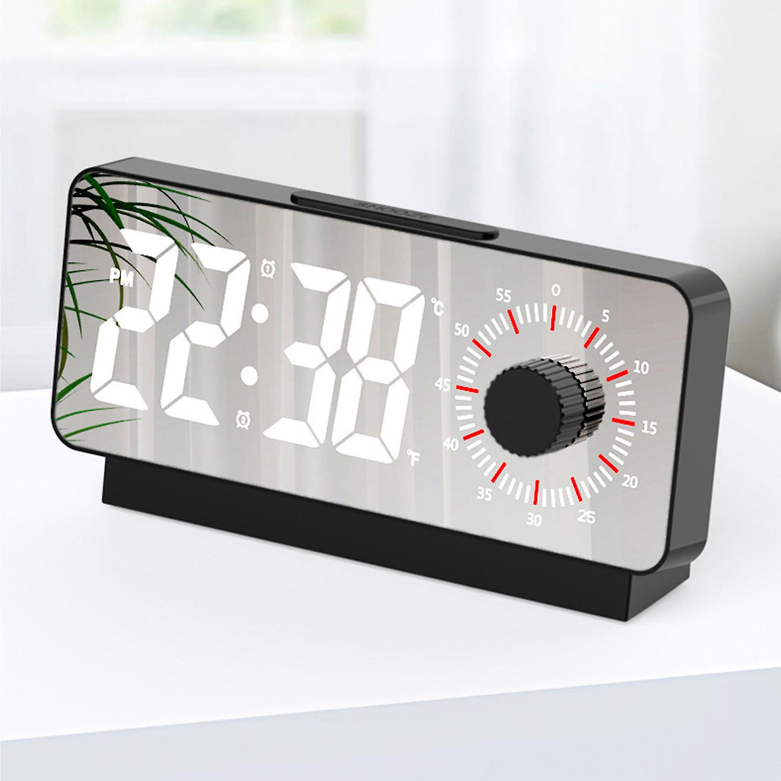 Gym Timer Countdown Alarm Clock with LED Temp Display, Type-C