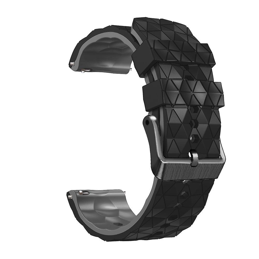 22mm Football Pattern Silicone Strap,Quick Release Replacement Watch Band,Adjustable Sport Straps for Men Women