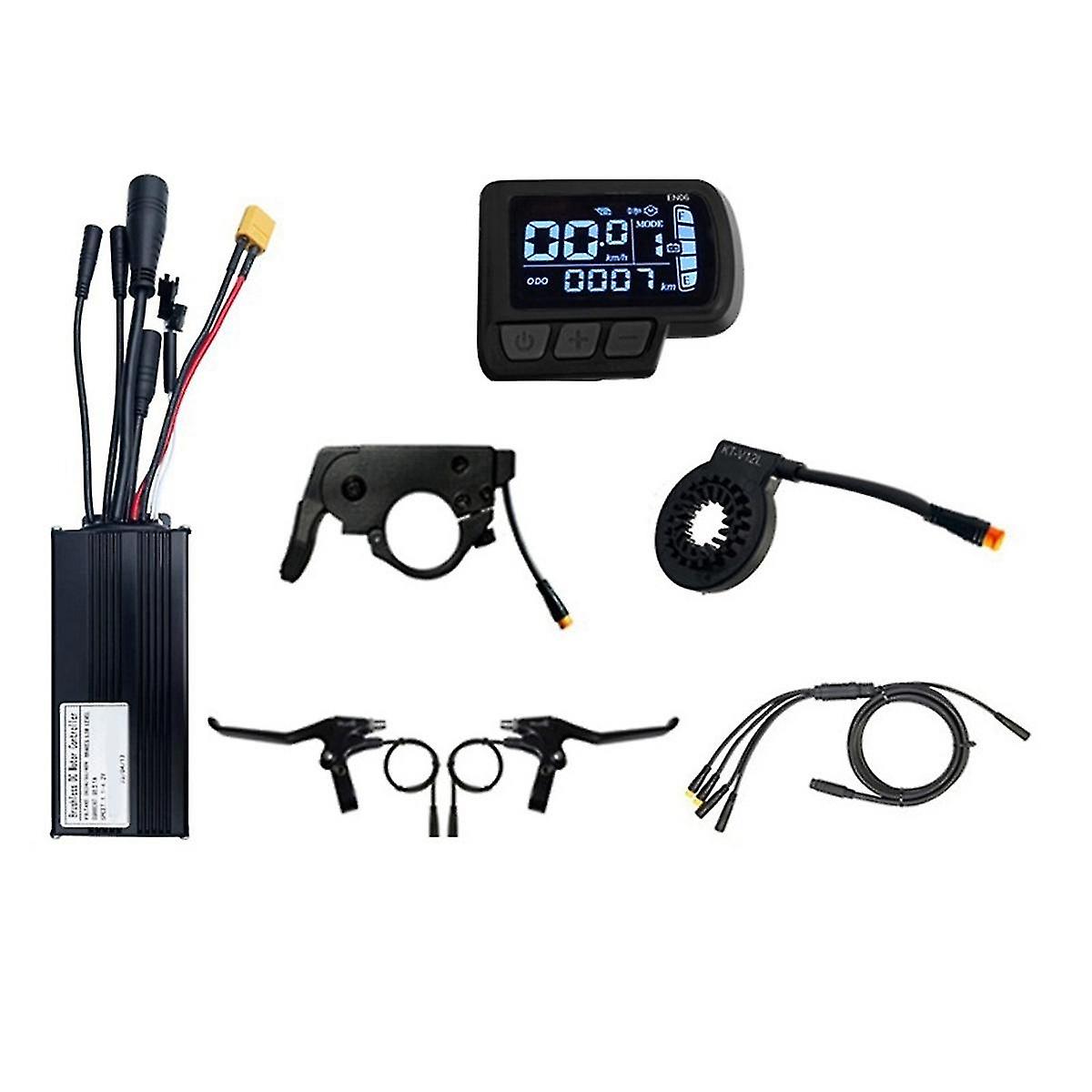 36/48v Bicycle Lithium Battery Modification Accessories 1000w 30a Three-mode Waterproof Small Kit En