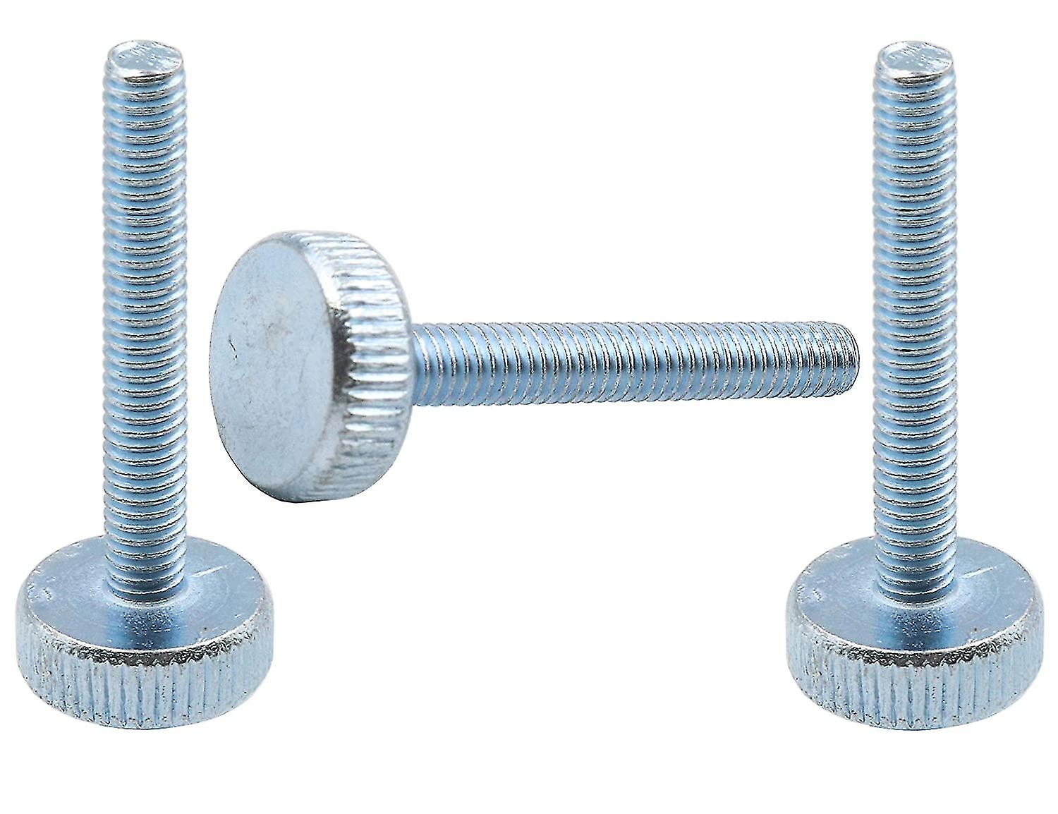 30pcs Knurled Hand Screw, M3 X 20mm Flat Knurled Head Fully Threaded Thumb