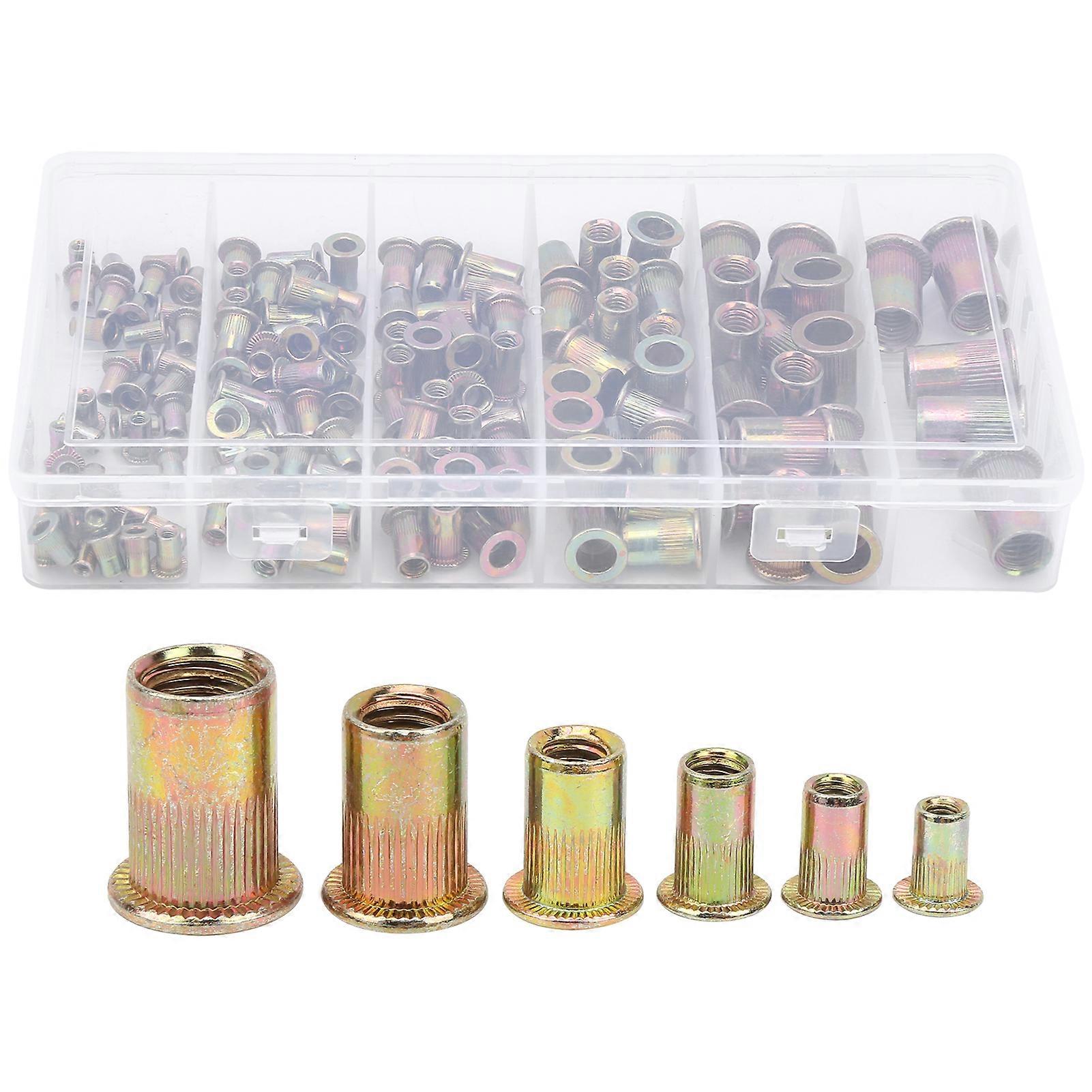 150pcs Zinc Alloy Rivet Nut Insert Nut Set M3 M4 M5 M6 M8 M10 Hardware Accessories