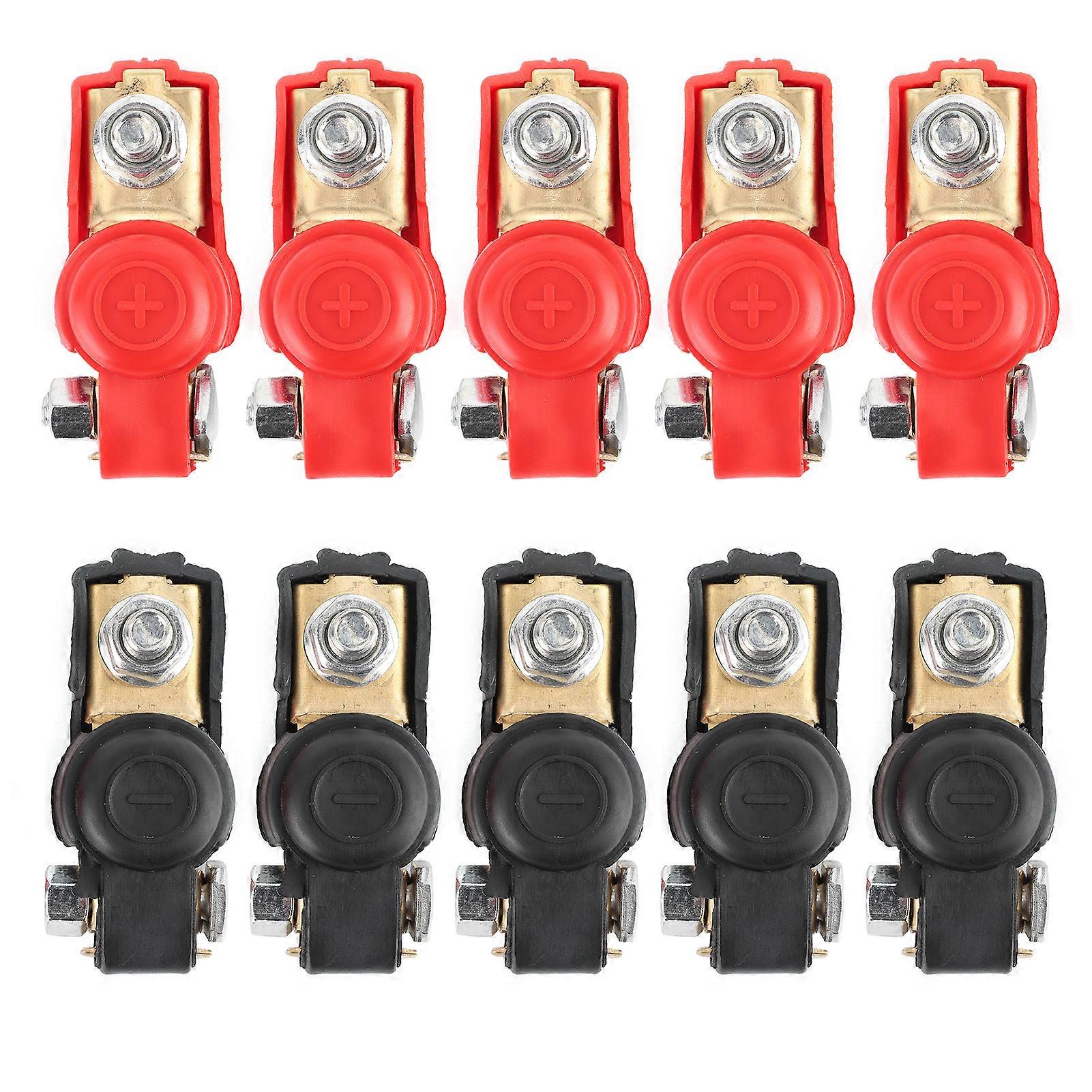 10pcs Car Battery Cable Terminal Clamps Connectors Large Current Negative and Positive NO.17351