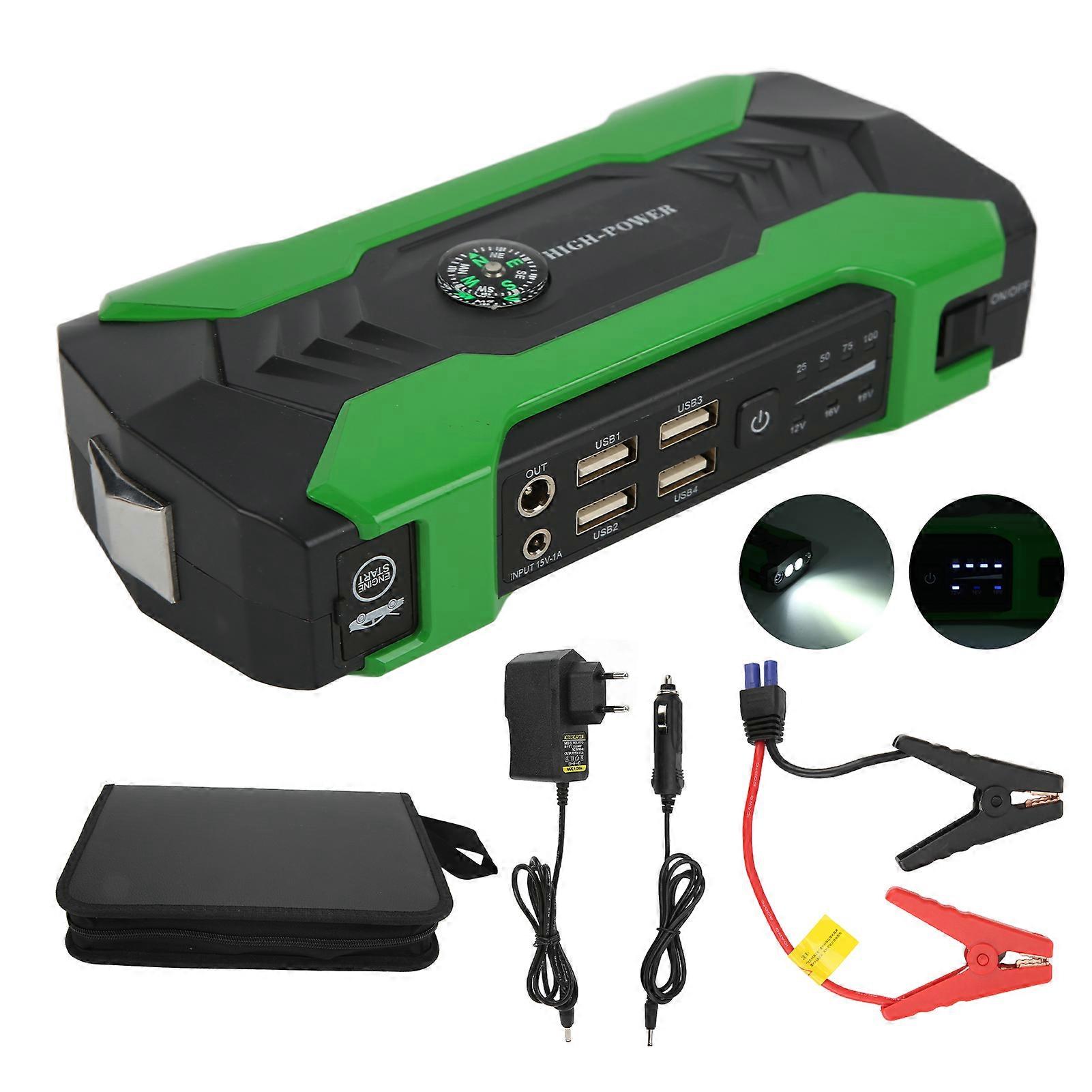 28000mAh Jump Starter 600A 4 Porta USB Caricatore Portatile Power Bank per Auto Moto 12V (100240V) Spina UE E2U312