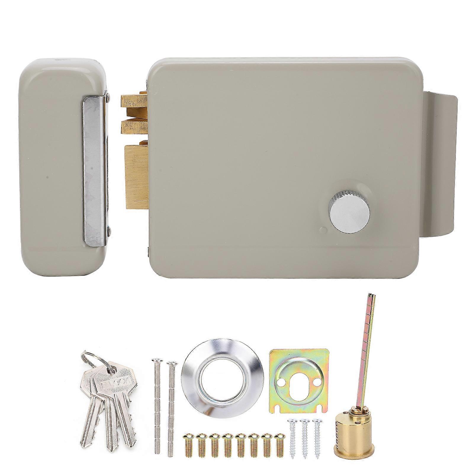 Electric Door Strike Lock Kit For Community Access Control 2 Way Talking 2wire Electromagnetic Locks 9-12v