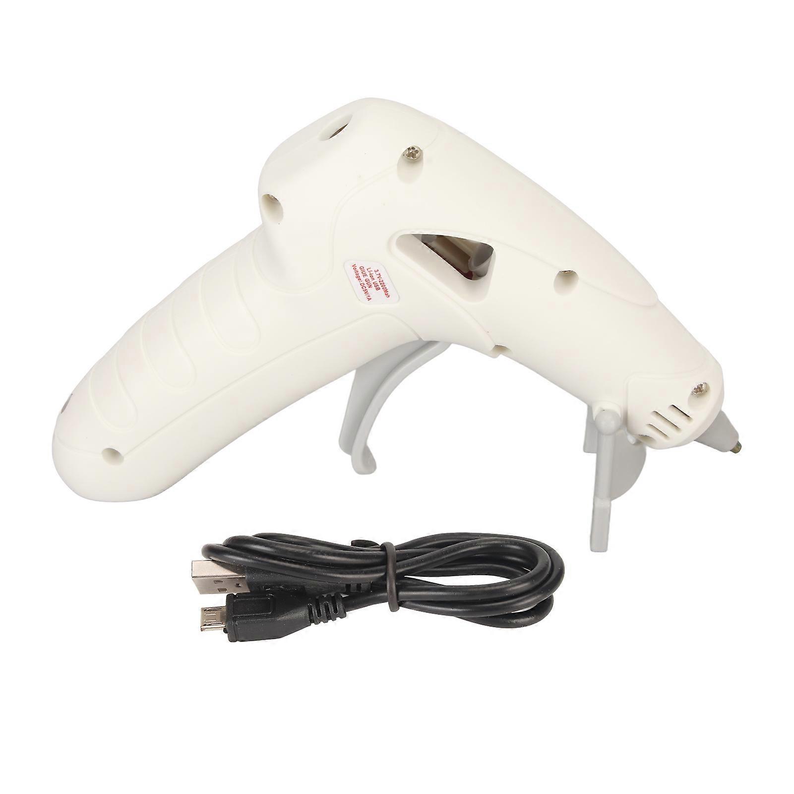 Hot Glue Device Cordless 10w Usb Rechargeable Mini Hot Glue Device For Children White