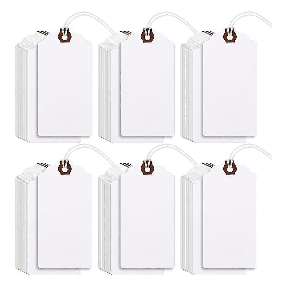 240Pcs 4 3/4 X 2 3/8In Manila Labels Shipping Labels Cardboard Labels with String Hanging Labels wi